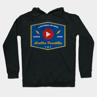 Aretha Franklin // Play Button Hoodie